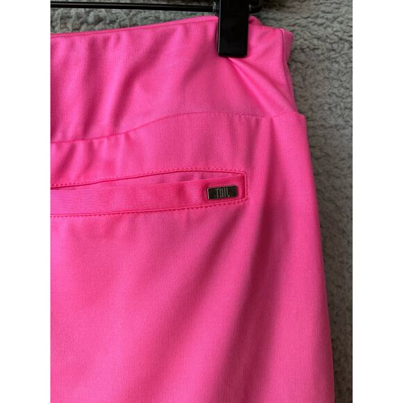 Tail Skort Small Pleated Zip Pocket Neon Pink Black Mini Tennis Prep Athletic - Picture 7 of 16